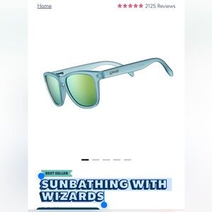 Goodr NEW sunglasses SUNBATHING WITH WIZARDS